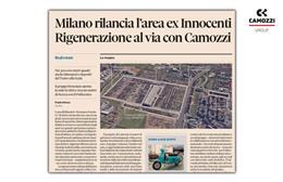 Il Sole 24 Ore writes about the Camozzi Group and the relaunch of the former Innocenti area in Milan